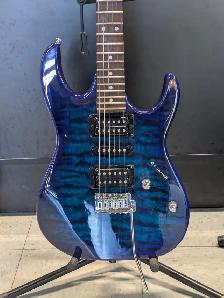 Ibanez GIO GRX70QA Transparent Blue Burst (#3033) - Photo 2
