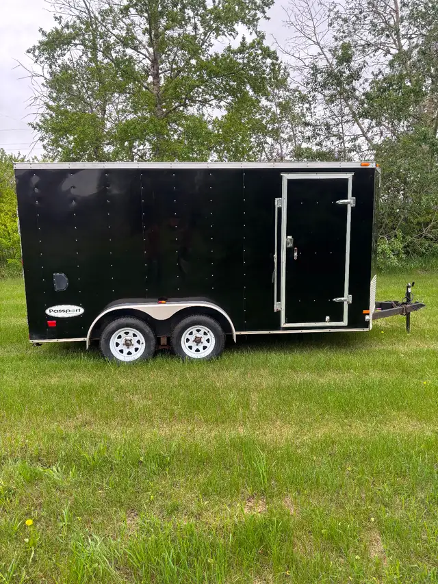Black Enclosed Haulmark Trailer