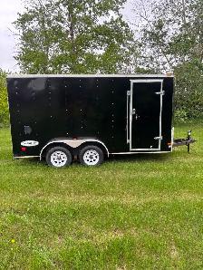 Black Enclosed Haulmark Trailer