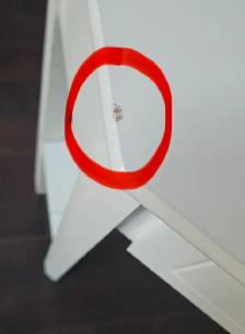 White Painted Wood Corner Desk (w Single Drawer & Lower Shelf) - Photo 5