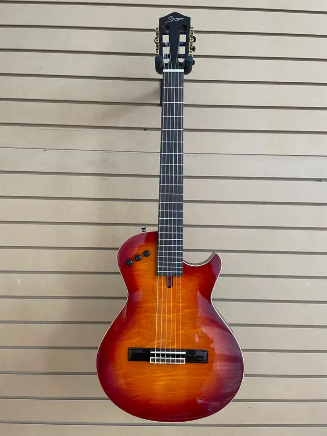 Thin Body Electric Classical Guitar EQ Silent