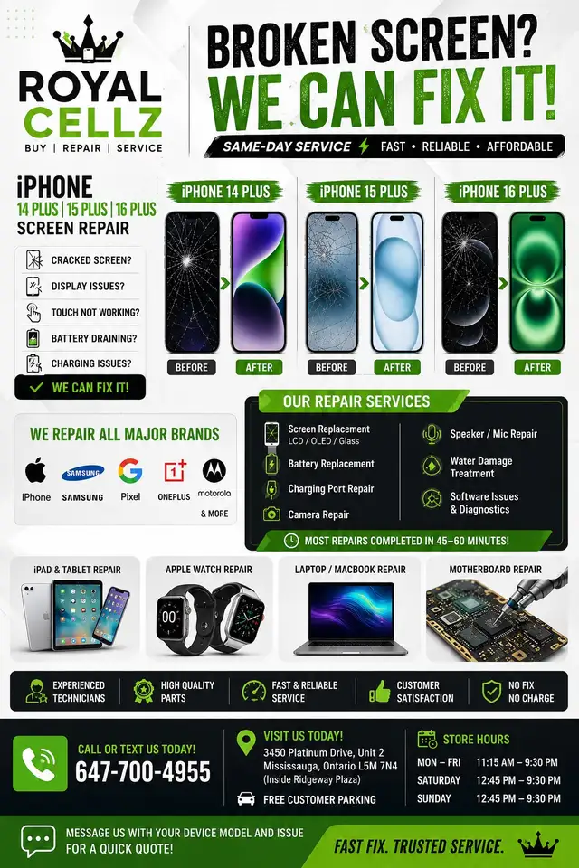 16 Pro max 16 pro 15 Pro Max 14 Pro Max 14 pro screen repair