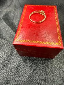 Women's 10K Gold Ring with Pink Topaz~Size 8 - Photo 3