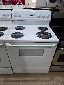 GE 30' White Electric Coil Top Stove Oven Range CAN DELIVER