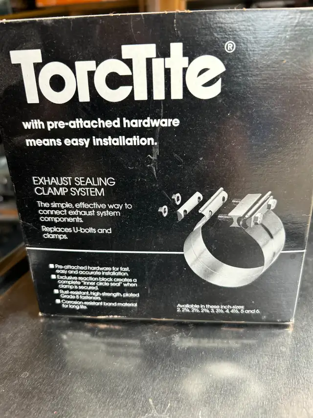 ONE NEW TORCTITE EXHAUST SEALING CLAMPAS PICTURED ( 5in.)