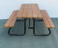 Heavy duty picnic tables
