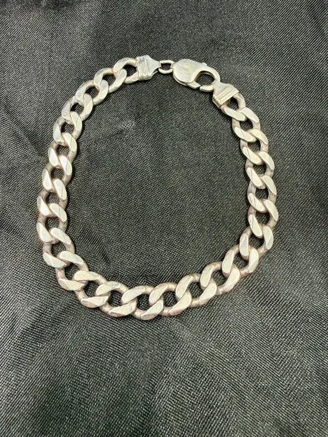 Men's Silver Curb Bracelet~9.5'