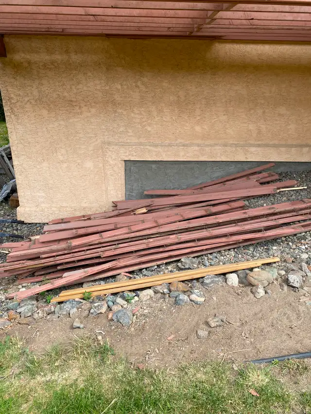 Used 1x3 wood decking