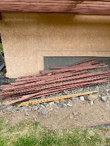 Used 1x3 wood decking