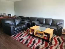genuine leather sofa