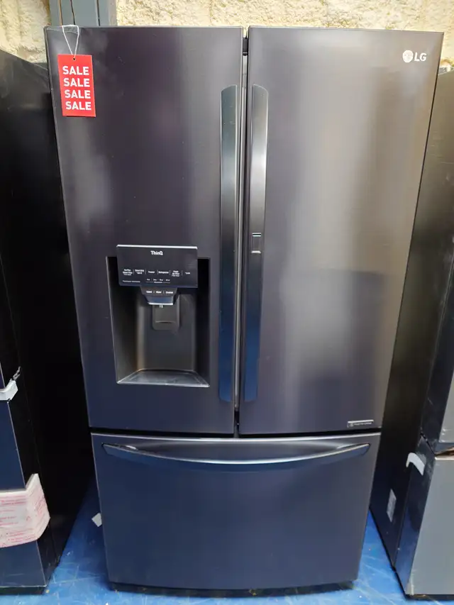 LG '36' Black Stainless Steel French Door Fridge on Sale‼️
