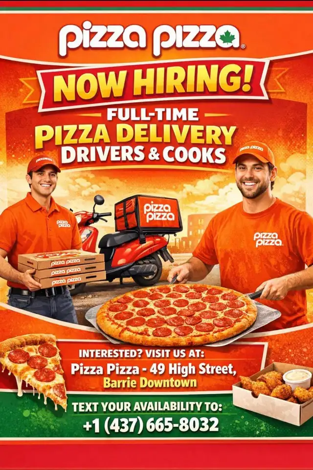 Pizza Cooks and Delivery Drivers