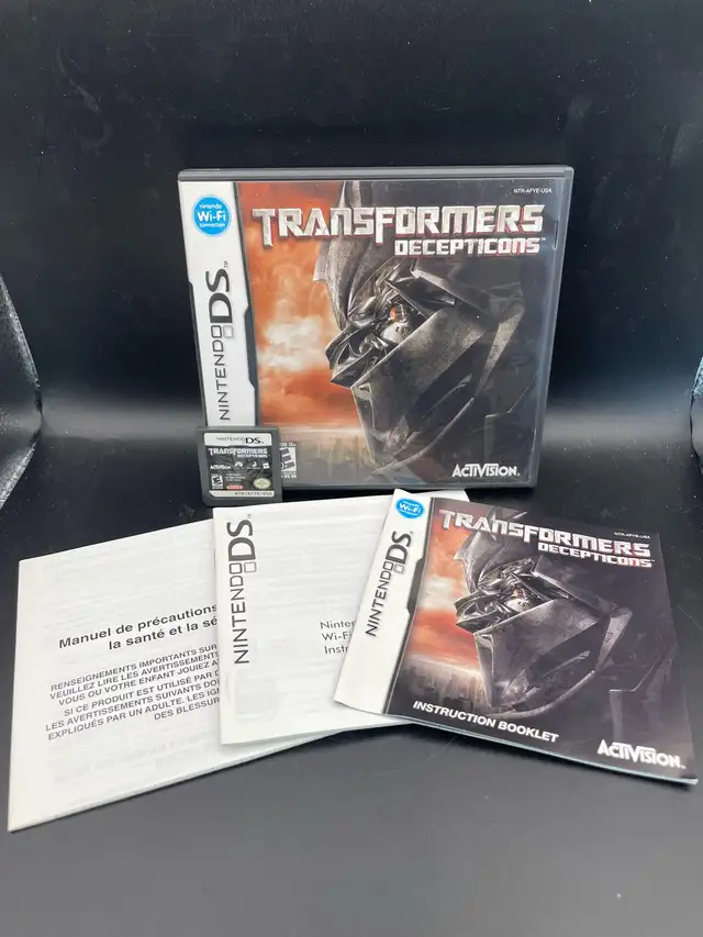 NINTENDO DS TRANSFORMERS DECEPTICONS W/MANUAL