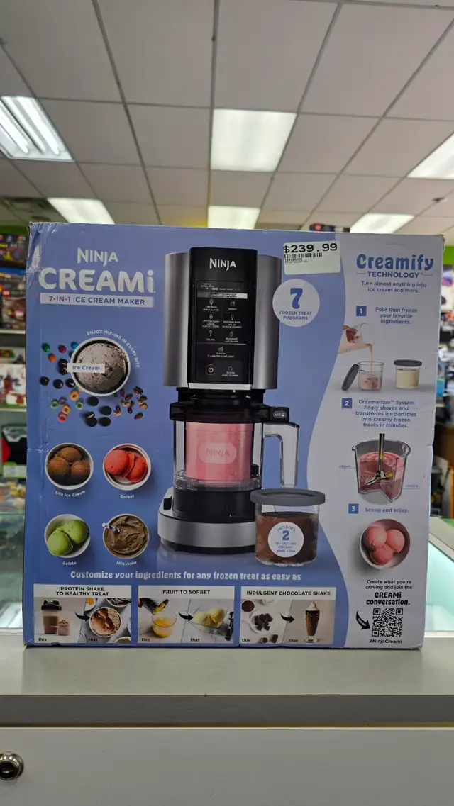 Ninja Creami 7-in-1 Ice Cream Maker NC301C - BRAND NEW