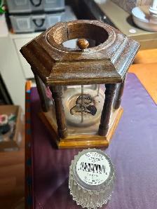 DUCKS UNLIMITED COLLECTABLE CANDLE HOLDER OAK LANTREN