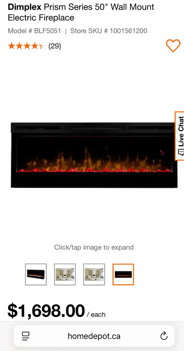 Dimplex Prism 50-in Linear Electric Fireplace