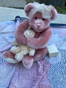 vintage GUND jewelry holder bear