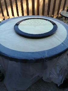 Marble rotating dining table - Photo 2