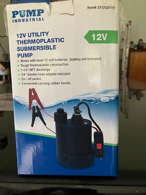 12 VOLT SUBMERSIBLE PUMP