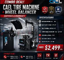 Combo Deal! New CAEL Tire machine  Wheel balancer –Certified &Wa