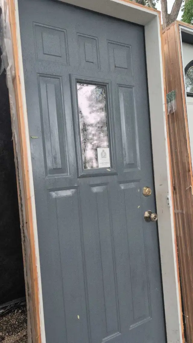 32' exterior door with frame