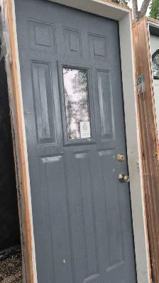 32' exterior door with frame