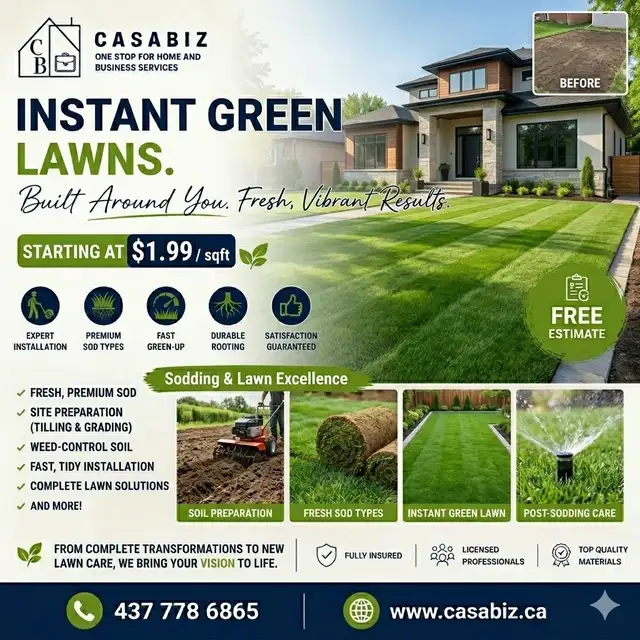 Landscaping/Sodding