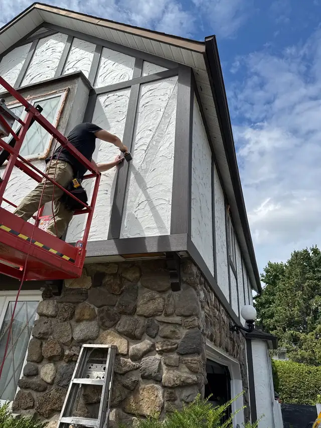 TUDOR STYLE EXTERIOR REPAIR & PAINTING