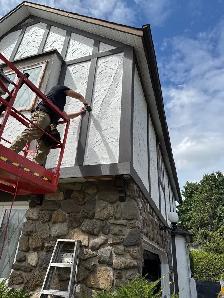 TUDOR STYLE EXTERIOR REPAIR & PAINTING