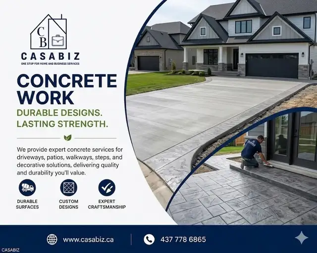 Concrete Work/Interlocking/Driveways repair