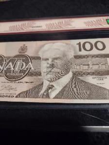 Bank of Canada 1988 $100 Replacement Banknote - Photo 2