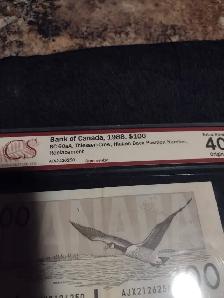 Bank of Canada 1988 $100 Replacement Banknote - Photo 3