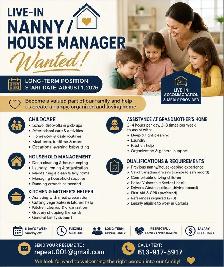 LIVE-IN NANNY / HOUSE MANAGER WANTED - Photo 2