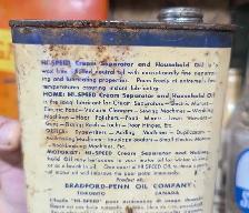 VINTAGE 1940's HI-SPEED CREAM SEPARATOR OIL IMPERIAL QUART CAN - Photo 7