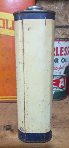 VINTAGE 1940's HI-SPEED CREAM SEPARATOR OIL IMPERIAL QUART CAN - Photo 8