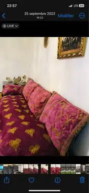 TLAMET Pour Salon Marocain, 5 couvre matelas   16 oreillers