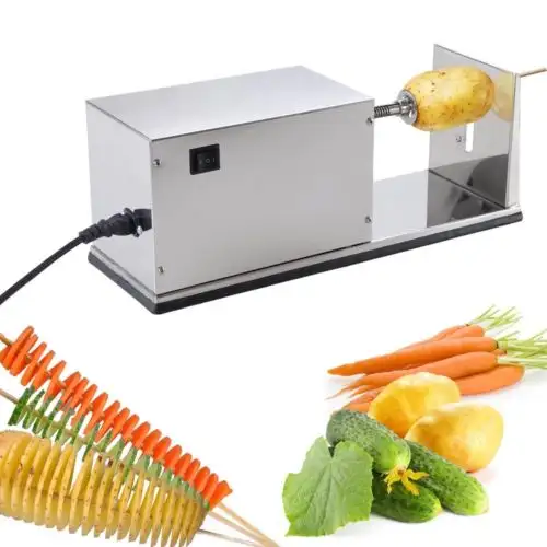 110V Electric Potato Tower Automatic Chips Slice 181201