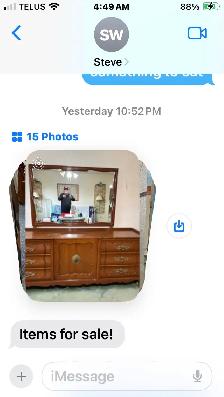 bedroom dresser with mirror