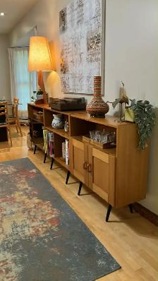 Mid century. MODULAIRE TECK TEAK. Buffet, console, bar, bahut di