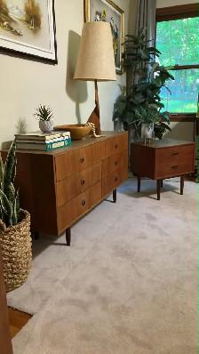 Mid century. TEAK TECK. Chambre à coucher. Commode, crédence, bu - Photo 2