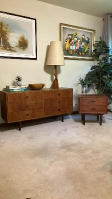 Mid century. TEAK TECK. Chambre à coucher. Commode, crédence, bu - Photo 3