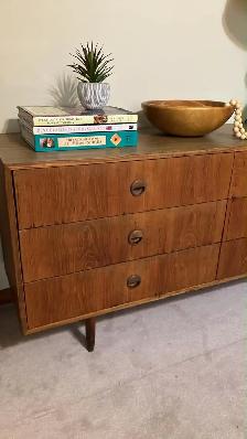 Mid century. TEAK TECK. Chambre à coucher. Commode, crédence, bu - Photo 5