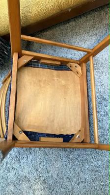 MCM vintage. TECK TEAK. Ensemble salle à manger. Table / 4 chais - Photo 5