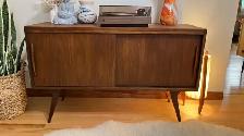 Mid century modern. TEAK TECK Lampe / Buffet, crédence, bar, vit - Photo 3