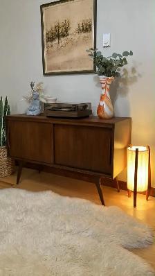 Mid century modern. TEAK TECK Lampe / Buffet, crédence, bar, vit - Photo 8