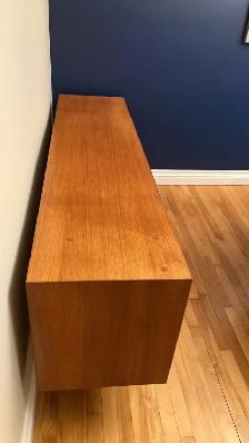 Mid century vintage TEAK TECK meuble. Buffet crédence bar, vitri - Photo 5