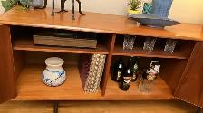 Mid century vintage TEAK TECK meuble. Buffet crédence bar, vitri - Photo 8
