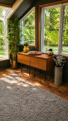 Mid century. TEAK TECK. Plateau tournant / Buffet modulable, tab