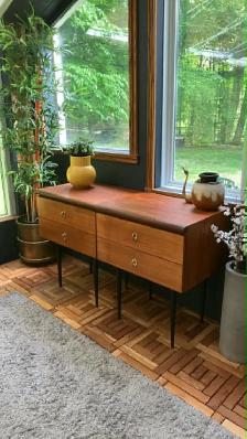 Mid century. TEAK TECK. Plateau tournant / Buffet modulable, tab - Photo 7