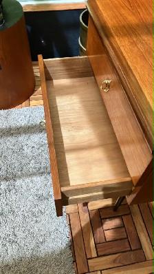 Mid century. TEAK TECK. Plateau tournant / Buffet modulable, tab - Photo 8